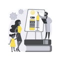 Immunization education abstract concept vector illustration. Royalty Free Stock Photo