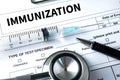 IMMUNIZATION Immune System as medical concept , Syringe. Immun Royalty Free Stock Photo