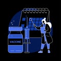Immunization schedule abstract concept vector illustration.