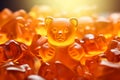 Immuno-gummy bears with orange flavor for children. Dietary supplement