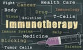 Immunotherapy on Blackboard Royalty Free Stock Photo