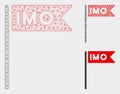 IMO Flag Vector Mesh 2D Model and Triangle Mosaic Icon Royalty Free Stock Photo