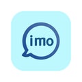 Imo logo. Imo free video calls and chat app logo. Imo video calls and chat app . Kharkiv, Ukraine - October, 2020