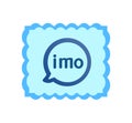 Imo logo. Imo free video calls and chat app logo. Imo video calls and chat app . Kharkiv, Ukraine - June , 2020