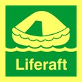 IMO SOLAS IMPA Safety Sign Image - Liferaft