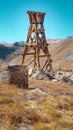 Mining Structures On Imogene Pass Royalty Free Stock Photo