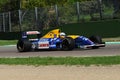 Imola, 27 April 2019: Historic 1992 F1 Williams FW14B ex Riccardo Patrese - Nigel Mansell driven by Riccardo Patrese Royalty Free Stock Photo