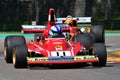 Imola, 27 April 2019: Historic 1974 Ferrari F1 Car model 312B3 ex Clay Regazzoni - Niki Lauda driven by unknown in action