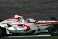 Imola, IT, April 2006 - Takuma Sato run with Super Aguri Honda F1 during GP of San Marino Royalty Free Stock Photo