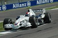 Imola - ITALY, MARCH 21: Robert Kubica on Sauber BMW F1 at 2006 F1 GP of San Marino on MARCH 21, 2006 Royalty Free Stock Photo