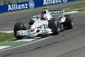 Imola - ITALY, MARCH 21: Robert Kubica on Sauber BMW F1 at 2006 F1 GP of San Marino on MARCH 21, 2006 Royalty Free Stock Photo