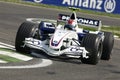 Imola - ITALY, MARCH 21: Robert Kubica on Sauber BMW F1 at 2006 F1 GP of San Marino on MARCH 21, 2006 Royalty Free Stock Photo