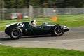 Imola Italy - 20 October 2012: unknown drive the Cooper T45 during practice session on Imola Circuit at the event Luigi Musso Royalty Free Stock Photo