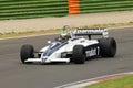 Imola, 6 June 2012: Unknown run on Classic F1 Car 1981 Brabham BT49c ex Nelson Piquet - Riccardo Patrese during practice of Imola Royalty Free Stock Photo