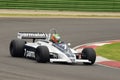 Imola, 6 June 2012: Unknown run on Classic F1 Car 1981 Brabham BT49c ex Nelson Piquet - Riccardo Patrese during practice of Imola Royalty Free Stock Photo