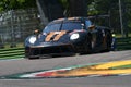 Imola, 12 May 2022: #18 Porsche 911 RSR 19 of ABSOLUTE RACING HKG Team driven by Haryanto - Picariello in action during Practice Royalty Free Stock Photo