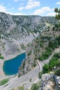 Imotski blue lake, Croatia Royalty Free Stock Photo