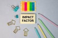 IMPACT FACTOR, business concept Royalty Free Stock Photo