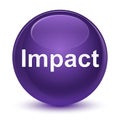 Impact glassy purple round button