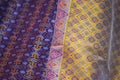 Impact Muang Thong Thani Bangkok / Thailand-12-15 July 2019 Thai traditional hand-woven silk exhibition that gathers Thai fabrics