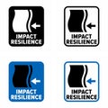 Impact Resilience vector information sign