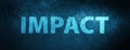 Impact special blue banner background