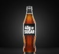 The Impact of Sugar: 40g of Reality in a Bottle Royalty Free Stock Photo