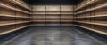 The Impact of Supply Shortages on Businesses and Consumers: Empty Store Shelves. Concept Supply