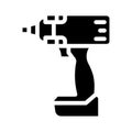 impact wrench glyph icon vector illustration