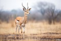 impala male standing watch over territory Royalty Free Stock Photo