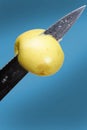 Impaled apple