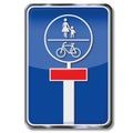 Impasse for bicycles and pedestrians