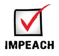 Impeach Check Mark Agreement To Remove Corrupt President Or Politician