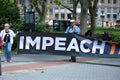 Impeach Now rally in New York City Royalty Free Stock Photo