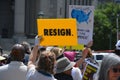 Impeach Now rally in New York City Royalty Free Stock Photo