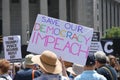 Impeach Now rally in New York City Royalty Free Stock Photo