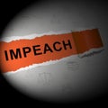 Impeach Paper To Remove Corrupt President Or Politicians