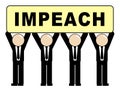 Impeach Sign For Removal Of Corrupt President Or Politician