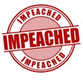 Impeached grunge rubber stamp Royalty Free Stock Photo