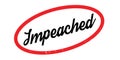 Impeached rubber stamp Royalty Free Stock Photo