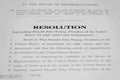 Impeachment Articles Resolution Draft Against President Donald Trump in 2021