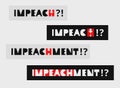 Impeachment banners set