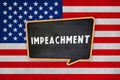 Impeachment in the United States of America Royalty Free Stock Photo