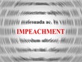 Impeachment Word To Impeach Corrupt President Or Politician