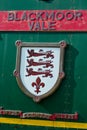 Nameplate & Shield. Blackmoor Vale Steam Locomotive.