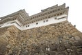 Impenetrable wall of the Himeji Castle, Japan Royalty Free Stock Photo