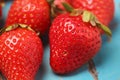 Imperfect fresh organic strawberries