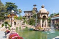Imperia, Italy - Villa Grock - Grock\'s Italian mansion with garden, fountain, beautiful summer