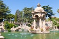 Imperia, Italy - Villa Grock - Grock\'s Italian mansion with garden, fountain, beautiful summer Royalty Free Stock Photo