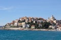 Imperia Porto Maurizio city and sea in a summer day in Liguria, Italy